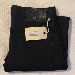 Bravestar Selvedge Japan double black denim NWT.